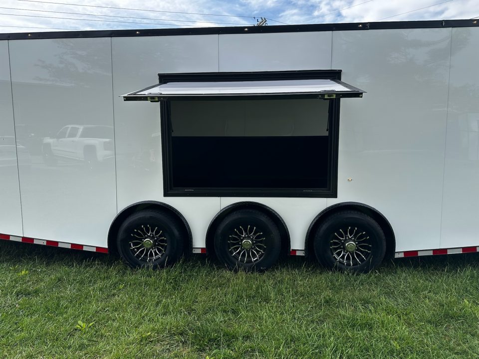 New 2026 Rock Solid Cargo 8.5x28 Race Trailer -Finished Interior-7000LB Triple Torsion-HD Ramp-GEN. Box-1/2 Carpet Walls