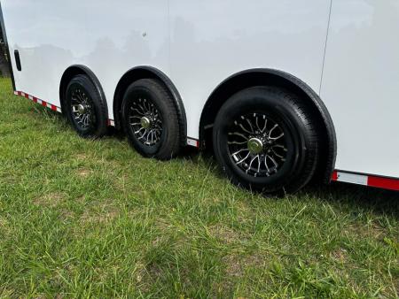 New 2026 Rock Solid Cargo 8.5x28 Race Trailer -Finished Interior-7000LB Triple Torsion-HD Ramp-GEN. Box-1/2 Carpet Walls