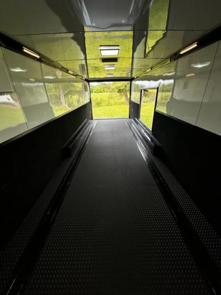 New 2026 Rock Solid Cargo 8.5x28 Race Trailer -Finished Interior-7000LB Triple Torsion-HD Ramp-GEN. Box-1/2 Carpet Walls