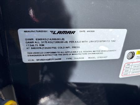 New 2026 Lamar Trailers DT831427-48 Dump Trailer