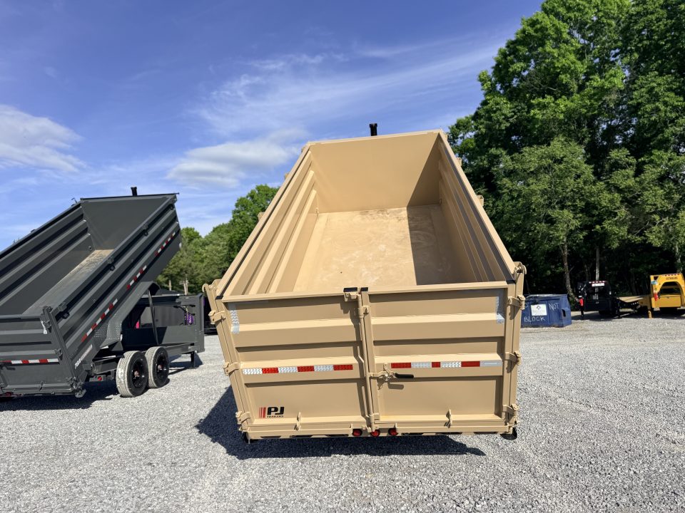 New 2026 PJ Trailers 7X16 GOOSENECK (4FT WALL) DUMP TRAILER 18000 GVWR Dump Trailer