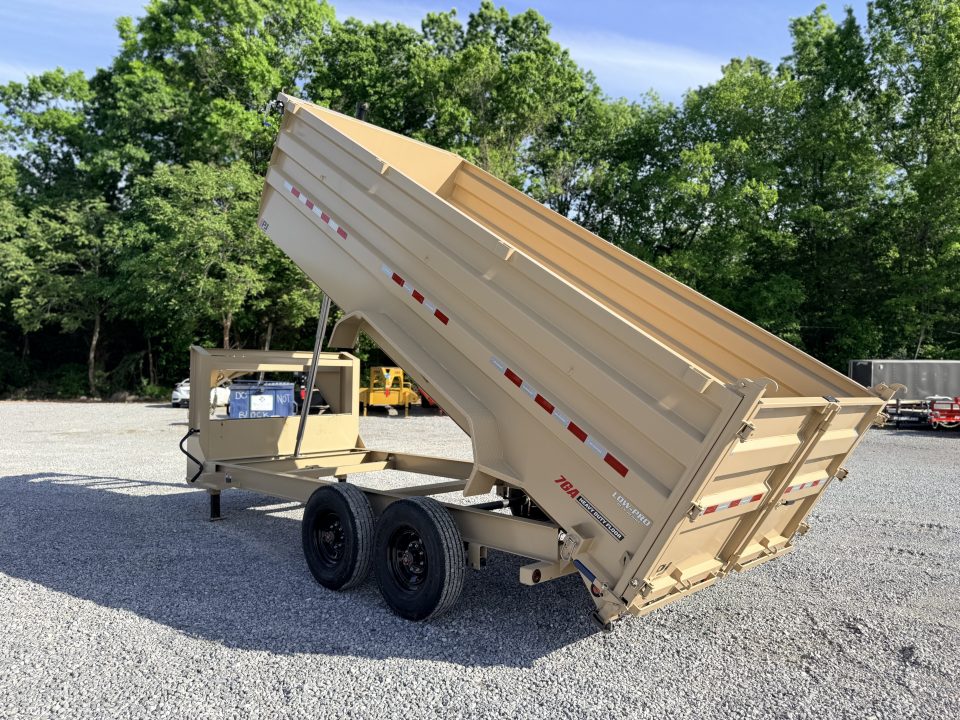 New 2026 PJ Trailers 7X16 GOOSENECK (4FT WALL) DUMP TRAILER 18000 GVWR Dump Trailer