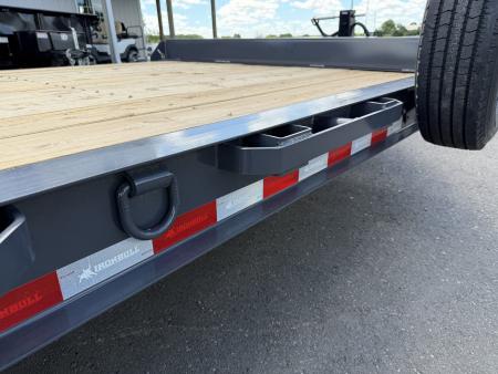 New EWB 83X22 (19+3) 14K EQUIPMENT TRAILER W/ JUMBO RAMPS - GRAY