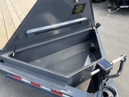 New EWB 83X22 (19+3) 14K EQUIPMENT TRAILER W/ JUMBO RAMPS - GRAY