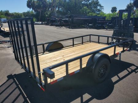 New 2026 Down 2 Earth Trailers 6X12 SINGLE AXLE 2990 LB GVWR TUBE TOP UTILITY Trailer