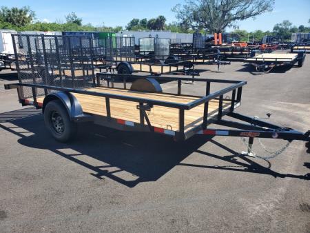 New 2026 Down 2 Earth Trailers 6X12 SA 2990 lb gvwr TUBE TOP UTILITY Trailer