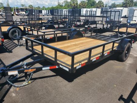 New 2026 Down 2 Earth Trailers 6X14 SINGLE AXLE 2990 LB GVWR TUBE TOP UTILITY Trailer
