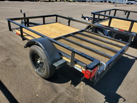 New 2026 Down 2 Earth Trailers 5X8 SINGLE AXLE Utility Trailer WITH REAR RAMP GATE