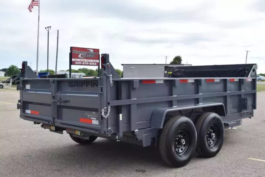 New 2026 Griffin Trailers 7x14 14K Dump Trailer