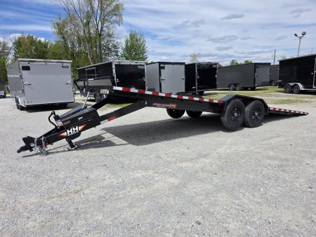 New 2026 H&H Trailers 102  x 24' 14K FULL ELECTRIC Tilt Equipment Trailer CAR SXS UTV TRUCK Equipment Trailer