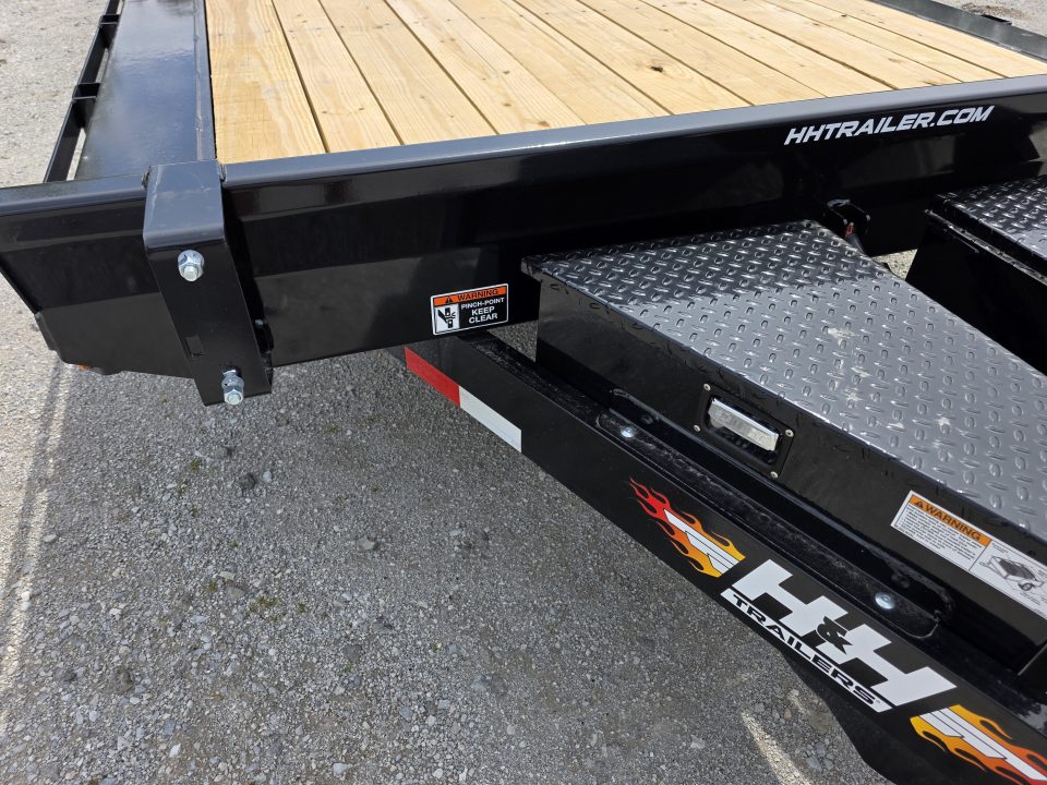 New 2026 H&H Trailers 102" x 24' 14K FULL ELECTRIC Tilt Equipment Trailer CAR SXS UTV TRUCK Equipment Trailer