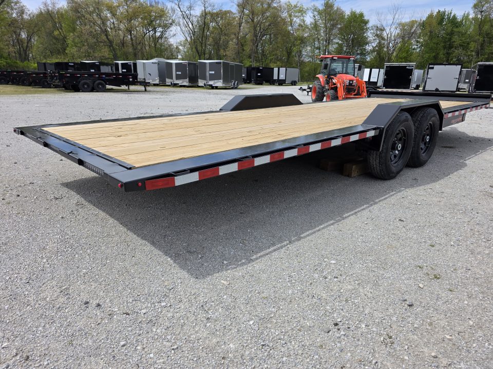 New 2026 H&H Trailers 102" x 24' 14K FULL ELECTRIC Tilt Equipment Trailer CAR SXS UTV TRUCK Equipment Trailer
