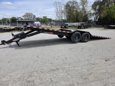 New 2026 H&H Trailers 102  x 24' 14K FULL ELECTRIC Tilt Equipment Trailer CAR SXS UTV TRUCK Equipment Trailer