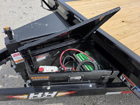 New 2026 H&H Trailers 102" x 24' 14K FULL ELECTRIC Tilt Equipment Trailer CAR SXS UTV TRUCK Equipment Trailer