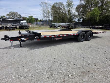 New 2026 H&H Trailers 102" x 24' 14K FULL ELECTRIC Tilt Equipment Trailer CAR SXS UTV TRUCK Equipment Trailer