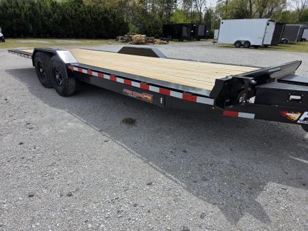 New 2026 H&H Trailers 102" x 24' 14K FULL ELECTRIC Tilt Equipment Trailer CAR SXS UTV TRUCK Equipment Trailer