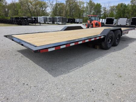 New 2026 H&H Trailers 102" x 24' 14K FULL ELECTRIC Tilt Equipment Trailer CAR SXS UTV TRUCK Equipment Trailer