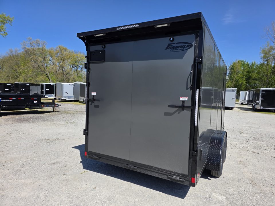 New 2026 Formula Trailers 7x16 7' INSIDE 080 SCREWLESS DRINGS BLACKOUT ALUM WHEELS SXS UTV GOLFCART Cargo / Enclosed Trailer