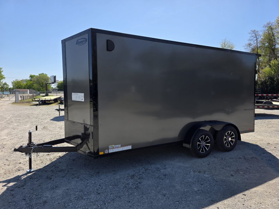 New 2026 Formula Trailers 7x16 7' INSIDE 080 SCREWLESS DRINGS BLACKOUT ALUM WHEELS SXS UTV GOLFCART Cargo / Enclosed Trailer