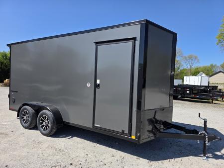 New 2026 Formula Trailers 7x16 7' INSIDE 080 SCREWLESS DRINGS BLACKOUT ALUM WHEELS SXS UTV GOLFCART Cargo / Enclosed Trailer