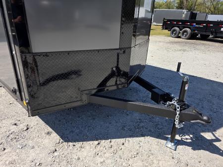 New 2026 Formula Trailers 7x16 7' INSIDE 080 SCREWLESS DRINGS BLACKOUT ALUM WHEELS SXS UTV GOLFCART Cargo / Enclosed Trailer