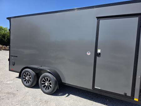New 2026 Formula Trailers 7x16 7' INSIDE 080 SCREWLESS DRINGS BLACKOUT ALUM WHEELS SXS UTV GOLFCART Cargo / Enclosed Trailer