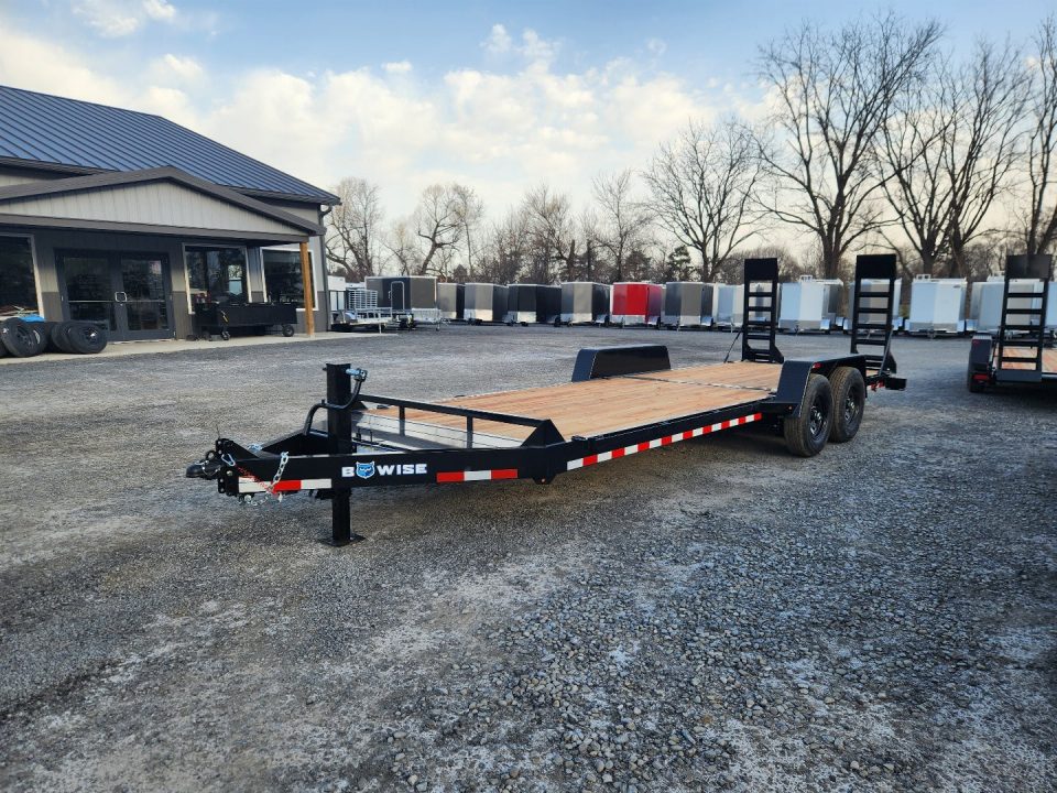 New 2025 BWISE EH14 82x22 14K Tandem Axle Equipment Trailer