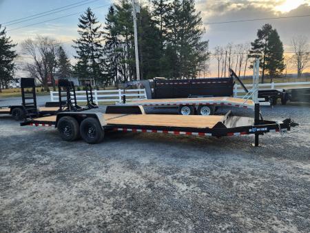 New 2025 BWISE EH14 82x22 14K Tandem Axle Equipment Trailer