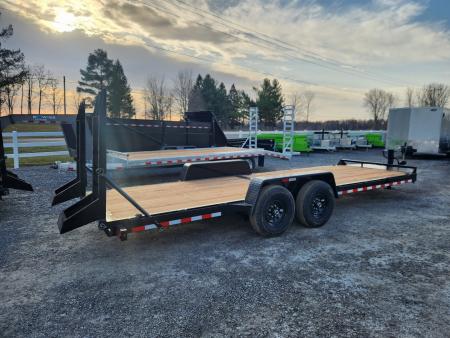 New 2025 BWISE EH14 82x22 14K Tandem Axle Equipment Trailer