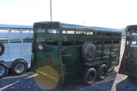 New 2027 Valley Trailers 16' STOCK TRAILER STOCK ID 530754 Stock / Stock Combo Trailer