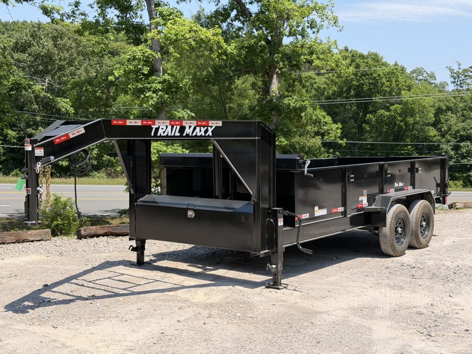 New 2026 Trail Maxx 83X16 14K GVWR GOOSENECK Dump Trailer