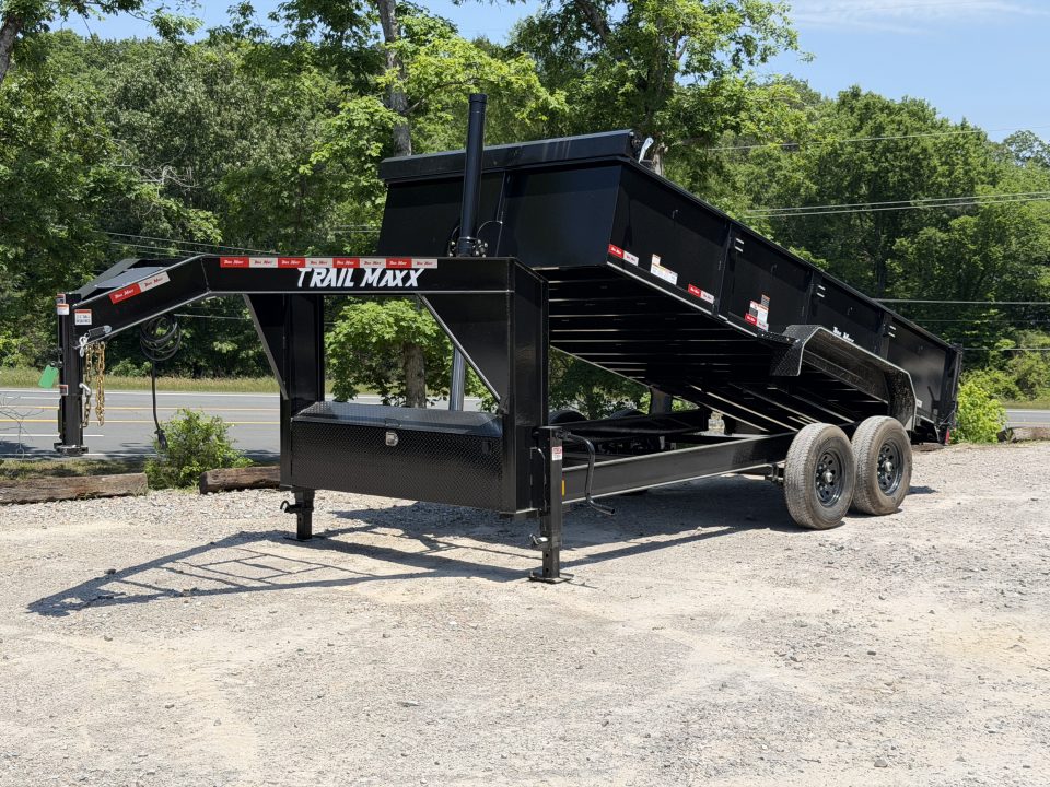 New 2026 Trail Maxx 83X16 14K GVWR GOOSENECK Dump Trailer