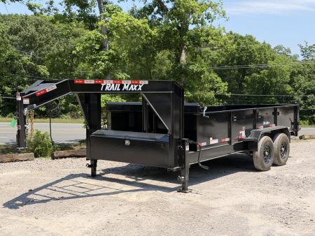 New 2026 Trail Maxx 83X16 14K GVWR GOOSENECK Dump Trailer