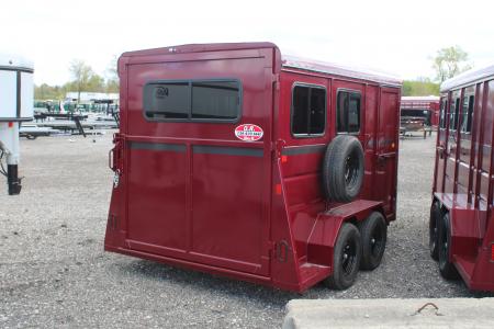 New 2027 Valley Trailers 2 HORSE STOCK ID 53208 Stock / Stock Combo Trailer