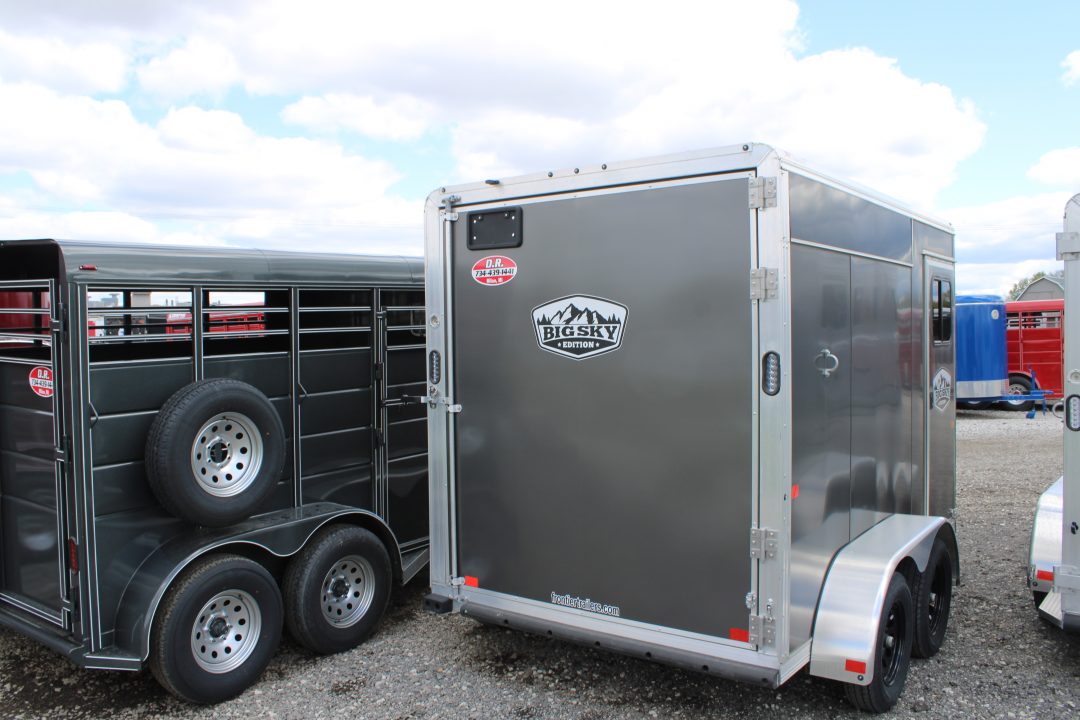 New 2026 Frontier Trailers 2 HORSE TRAILER STOCK ID 49568 Stock / Stock Combo Trailer