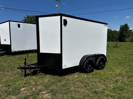 New 2026 Luxe 6X10 -Enclosed Trailer -3500LB Tandem Axle -White Poly - Blackout Cargo / Enclosed Trailer