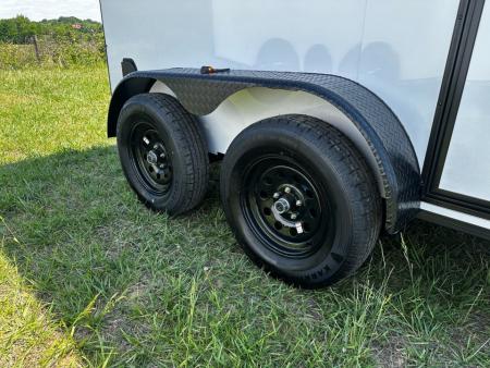 New 2026 Luxe 6X10 -Enclosed Trailer -3500LB Tandem Axle -White Poly - Blackout Cargo / Enclosed Trailer