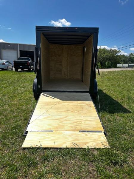 New 2026 Luxe 6X10 -Enclosed Trailer -3500LB Tandem Axle -White Poly - Blackout Cargo / Enclosed Trailer