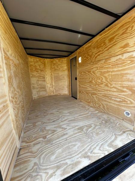 New 2026 Luxe 6X10 -Enclosed Trailer -3500LB Tandem Axle -White Poly - Blackout Cargo / Enclosed Trailer