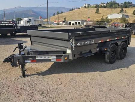 New 2026 Iron Bull 7x14 15k Low-Pro Dump Trailer