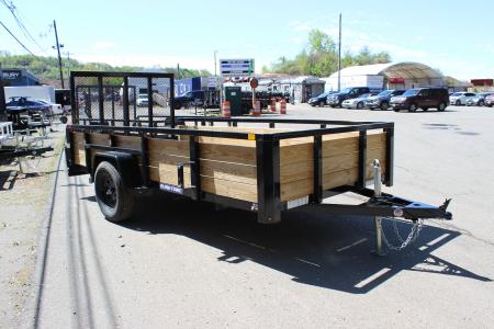 New 2026 Sure-Trac 6x12 Tube Top Three Board High Side Utility Trailer