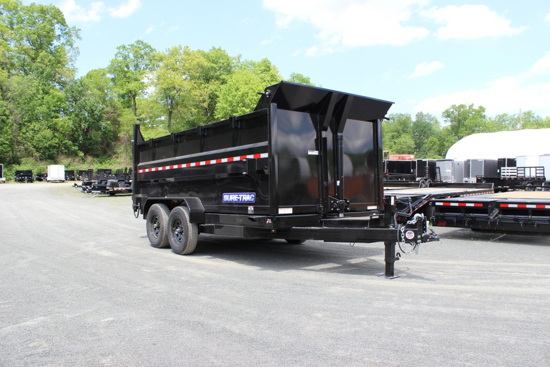 New 2026 Sure-Trac 7x14 14K Telescopic High Side Dump Trailer