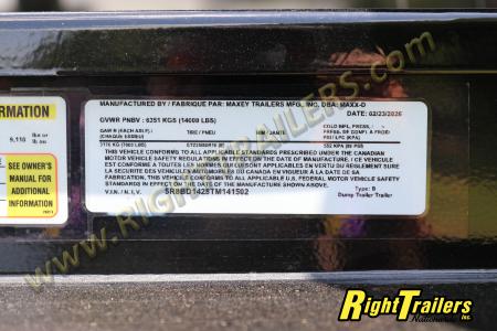 New 2026 7X14 MAXX-D DUMP TRAILER