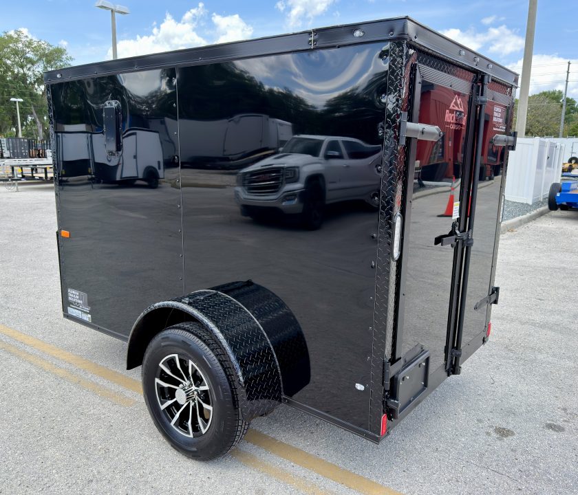 New 2026 Rock Solid Cargo 5x8 Double Rear Door Cargo / Enclosed Trailer