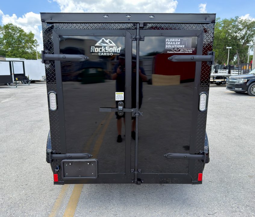New 2026 Rock Solid Cargo 5x8 Double Rear Door Cargo / Enclosed Trailer