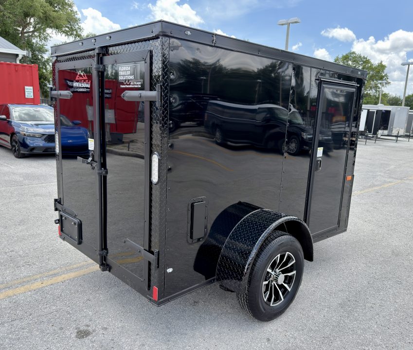 New 2026 Rock Solid Cargo 5x8 Double Rear Door Cargo / Enclosed Trailer