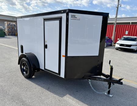 New 2026 Rock Solid Cargo 5x8 Rear Ramp Door Cargo / Enclosed Trailer