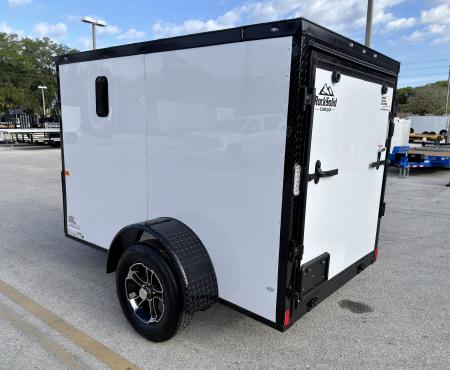 New 2026 Rock Solid Cargo 5x8 Rear Ramp Door Cargo / Enclosed Trailer