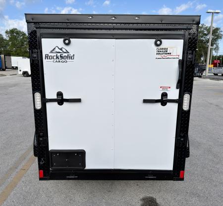 New 2026 Rock Solid Cargo 5x8 Rear Ramp Door Cargo / Enclosed Trailer