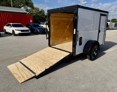 New 2026 Rock Solid Cargo 5x8 Rear Ramp Door Cargo / Enclosed Trailer